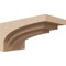 Ekena Millwork 6"W x 12"D x 6"H Wide Rockford Rough Cedar Woodgrain TimberThane Corbel, Primed Tan CORUR06X12X06ROCRCPR - alternate 1